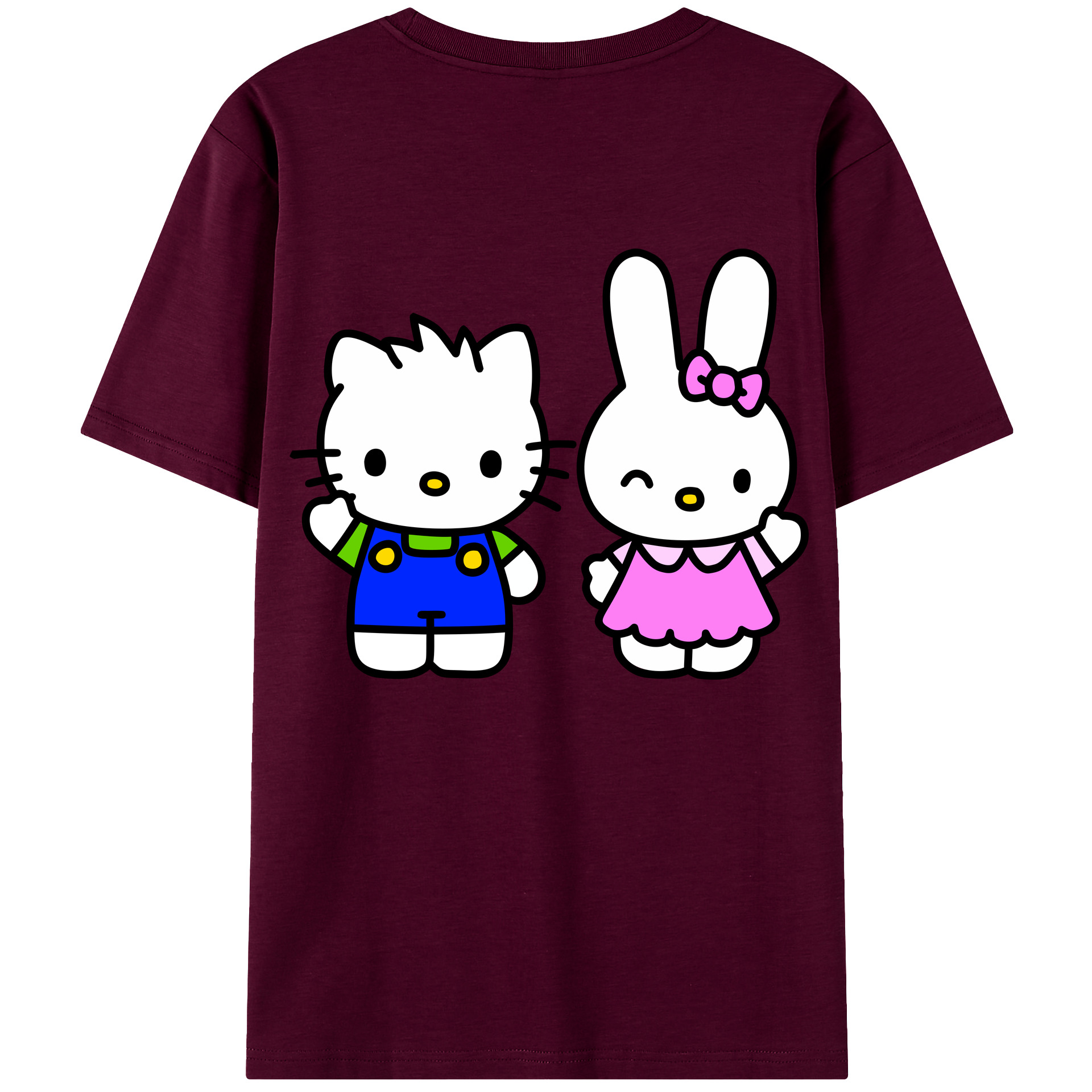 （画像用） Hello Kitty ハローキティ レディース半袖Tシャツ(バックプリント)